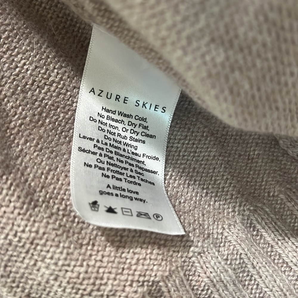 Aritzia azure skies long cardigan in blush size small - Picture 4 of 7